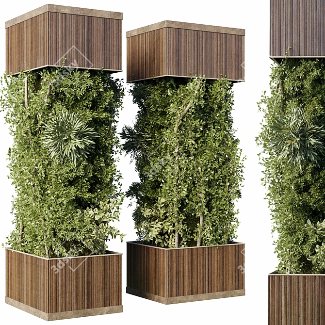 Column Garden Ivy - 10 3D model image 1