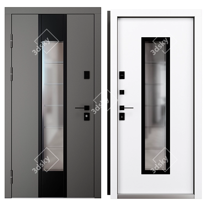 Metal Entry Door MG 885.1 3D model image 3