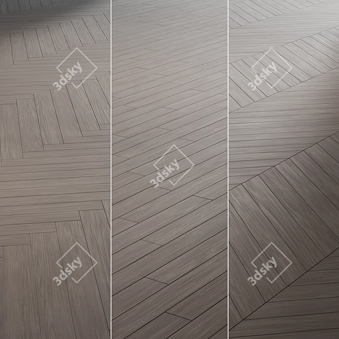 Modular Parquet Board Assortment 3D model image 2