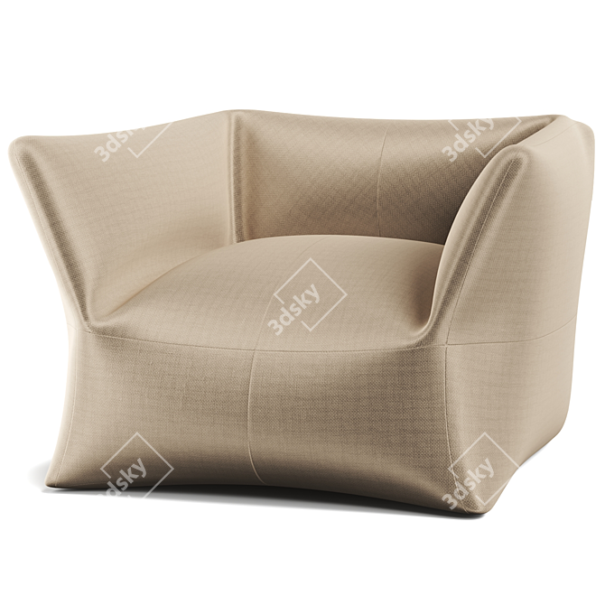 Modern Armchair 3D Models Set 3D model image 1