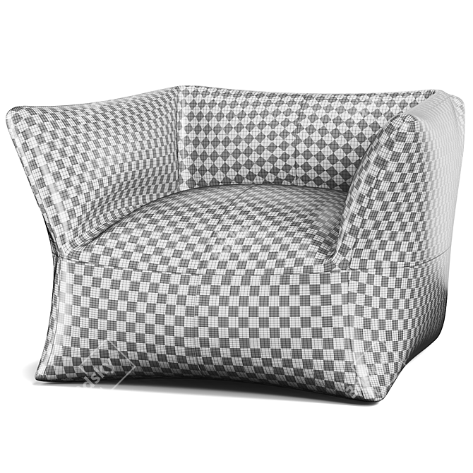 Modern Armchair 3D Models Set 3D model image 3