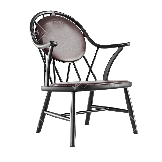 Diamond Back Chair by Drill Design 3D model image 2