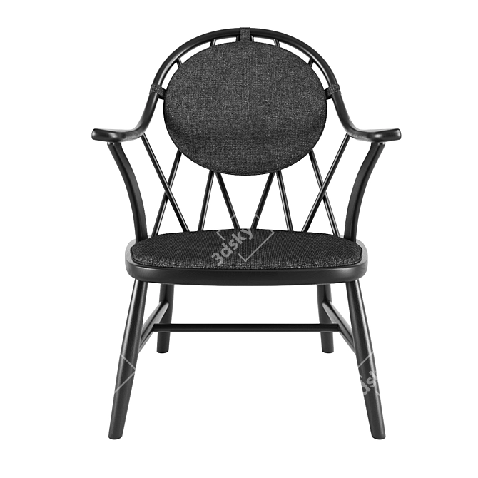 Diamond Back Chair by Drill Design 3D model image 3