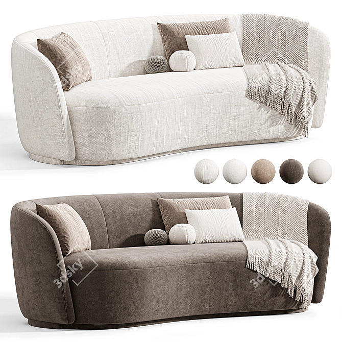 Modern Copenhagen Sofa by Idealbeds 3D model image 1