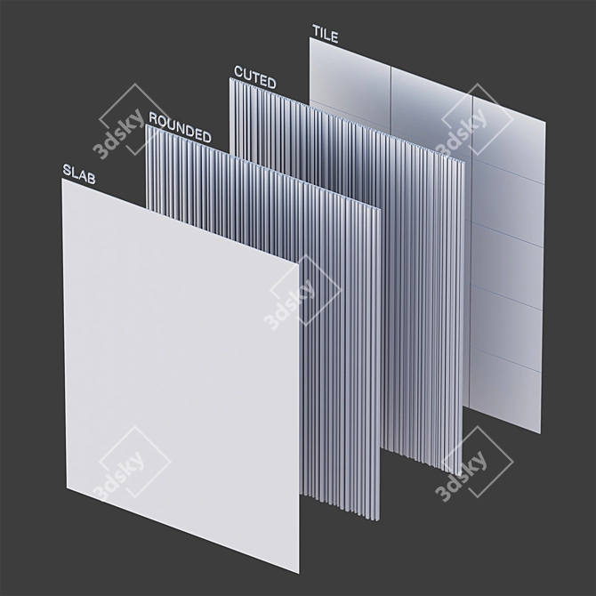 Marble Stone Panels Pack 3D model image 6