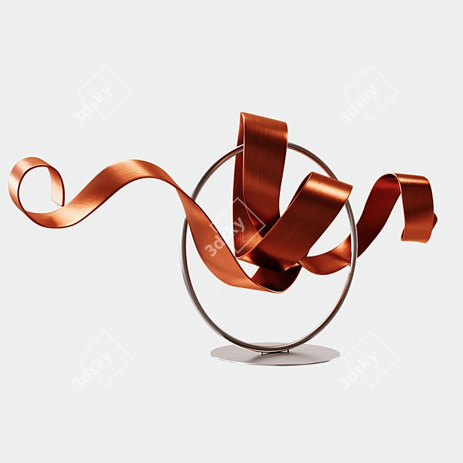 Modern Sculpture Art Piece 3D model image 2