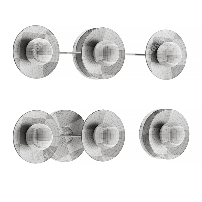 Julien Light Bath Bracket Set 3D model image 5