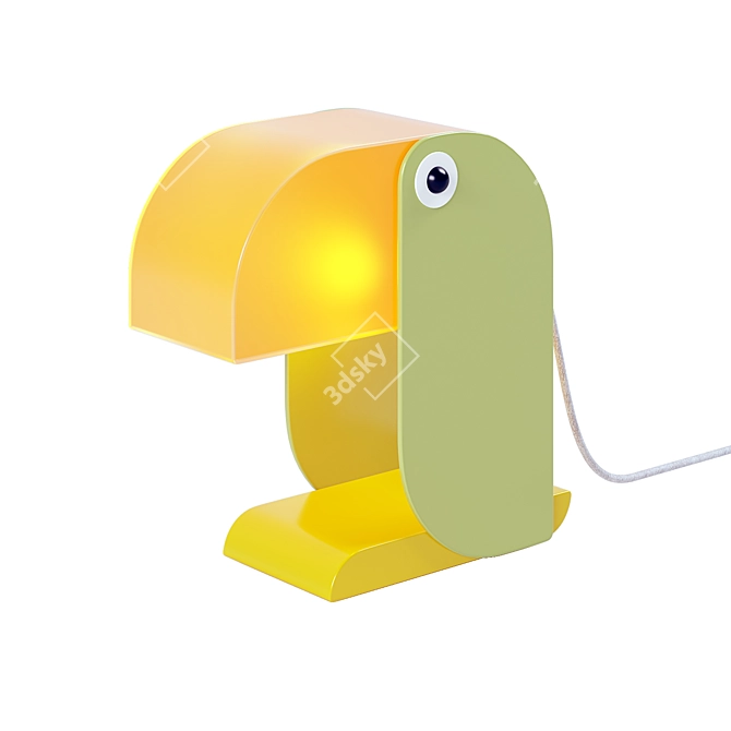 Tropical Toucan Table Lamp 3D model image 3