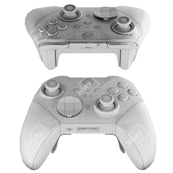 CoronaLegacyMtl Xbox Elite Controller Model 3D model image 5