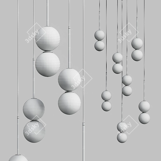 Modern Aromas Pendant Light 3D model image 4