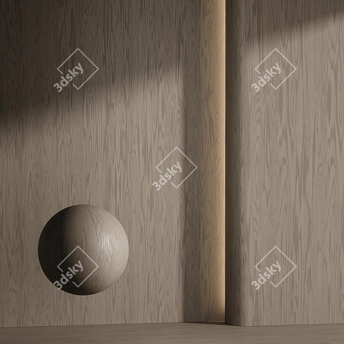 Premium Wood Veneer Material Set 3D model image 4