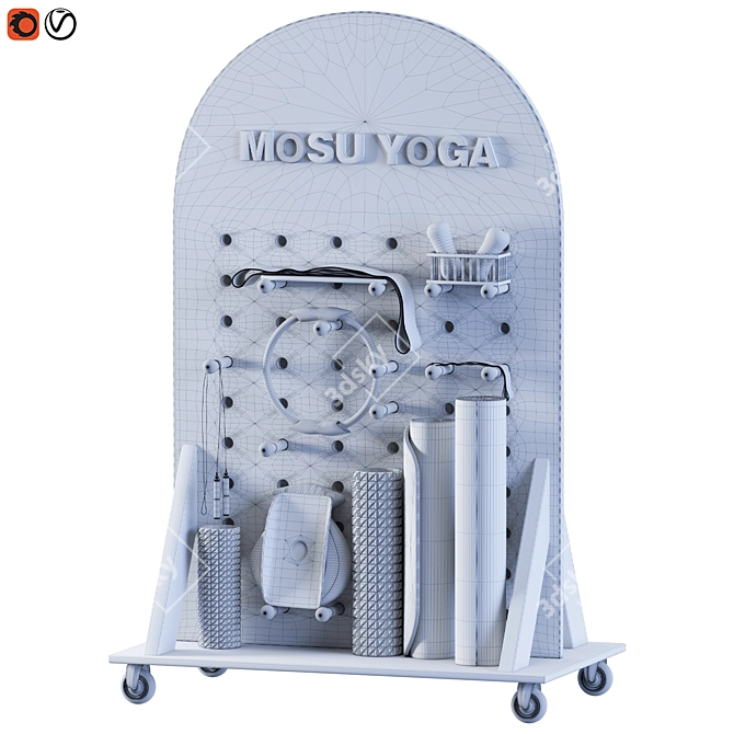 6-Piece Yoga Set 2015 3D model image 3