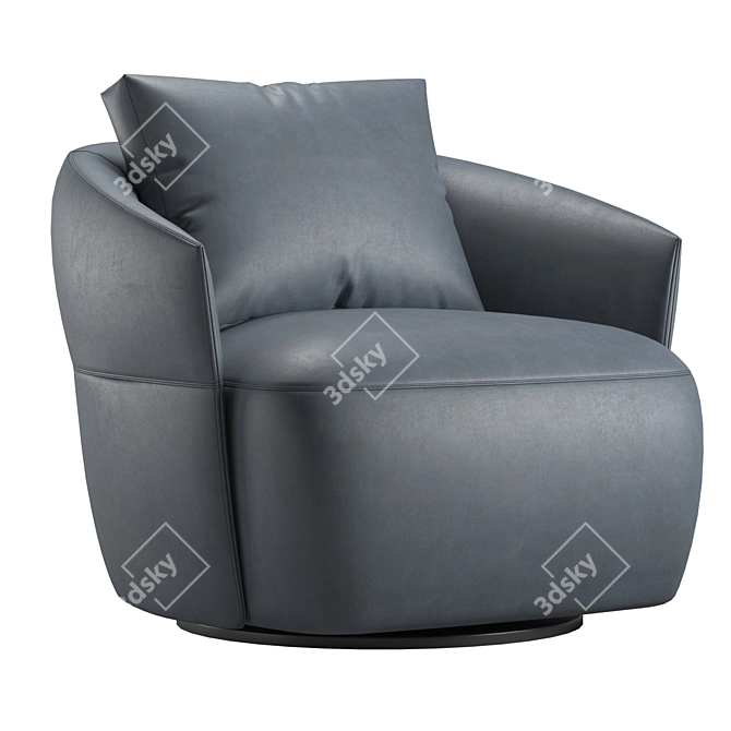 Elegant Alice Armchair Design 3D model image 2