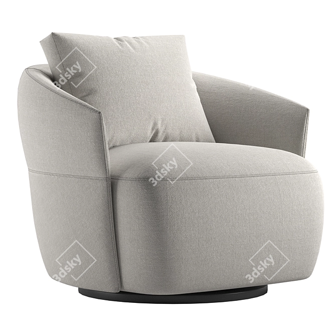 Elegant Alice Armchair Design 3D model image 3
