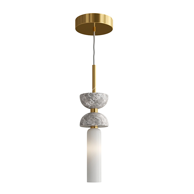 Elegant Kyoto Pendant Light Fixture 3D model image 2