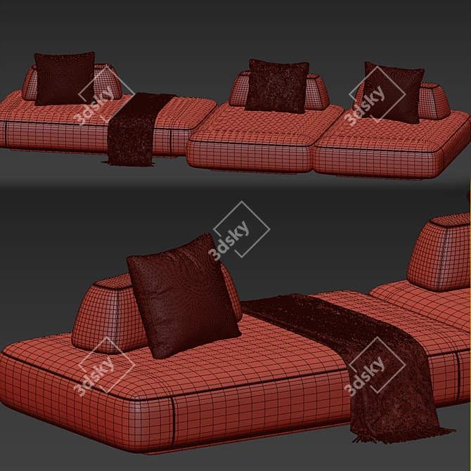 BOCA TOMMY Sofa 3D Model 3D model image 2