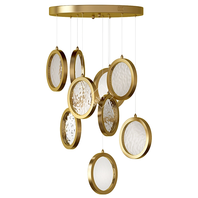 Moon Lighting Collection Chandelier D50 3D model image 1