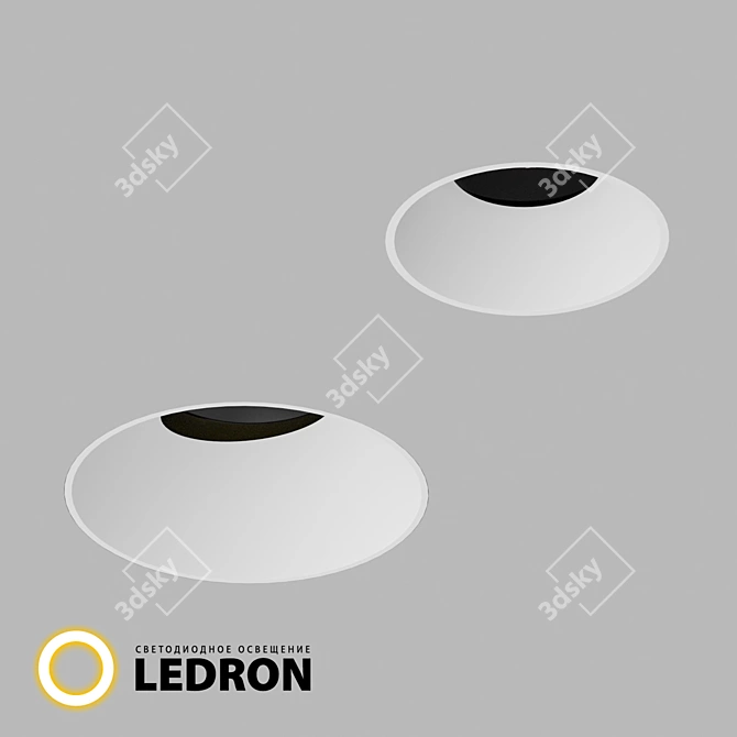 LEDron White Zigbee Smart Lights 3D model image 1