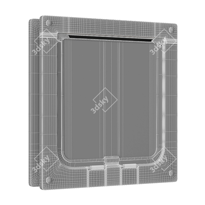 Pet Door with Magnetic Seal 3D model image 4