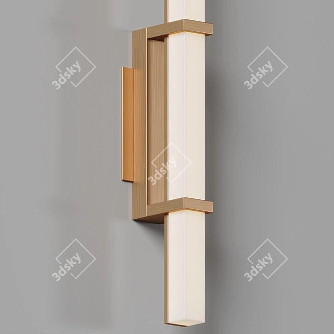 Graphic LED Wall Sconce, Modern Icon 3D model image 2