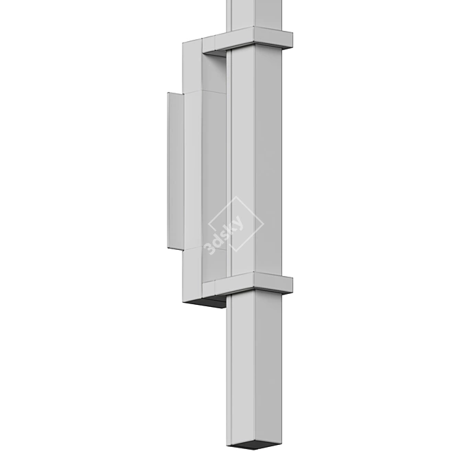 Graphic LED Wall Sconce, Modern Icon 3D model image 6