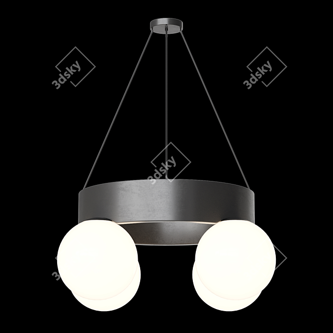 Modern Corner Design Kai Chandelier 3D model image 3