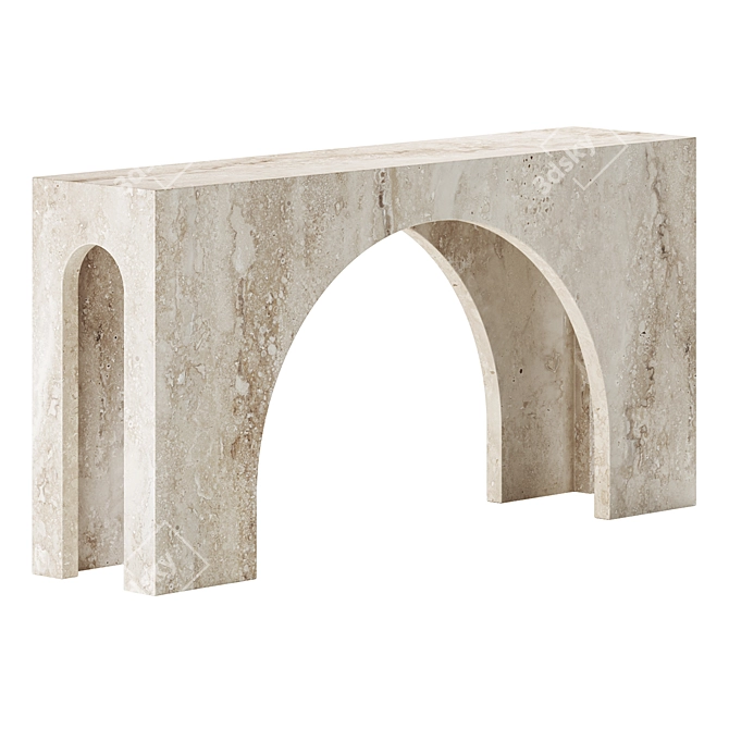 Elegant FAUSTO Console - Four Hands 3D model image 2