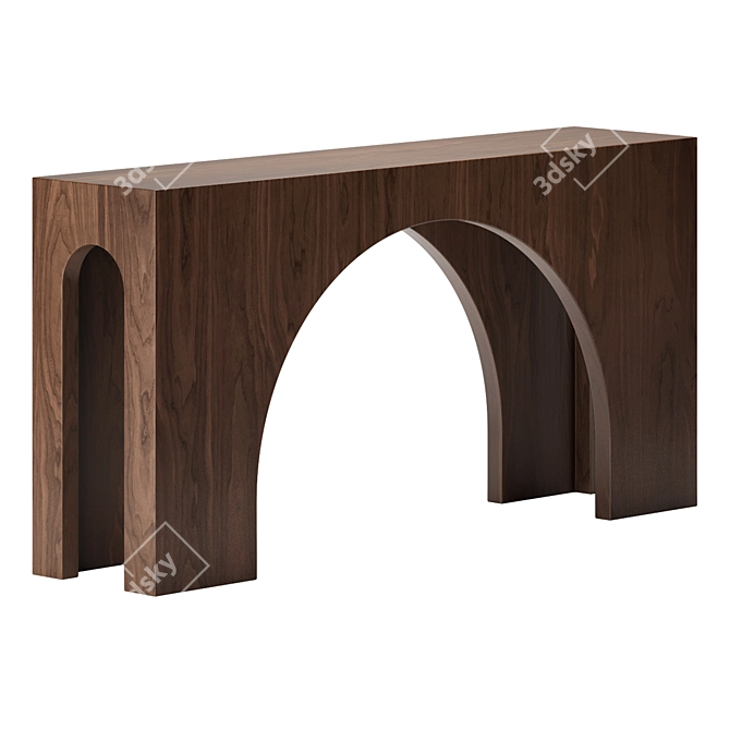 Elegant FAUSTO Console - Four Hands 3D model image 3