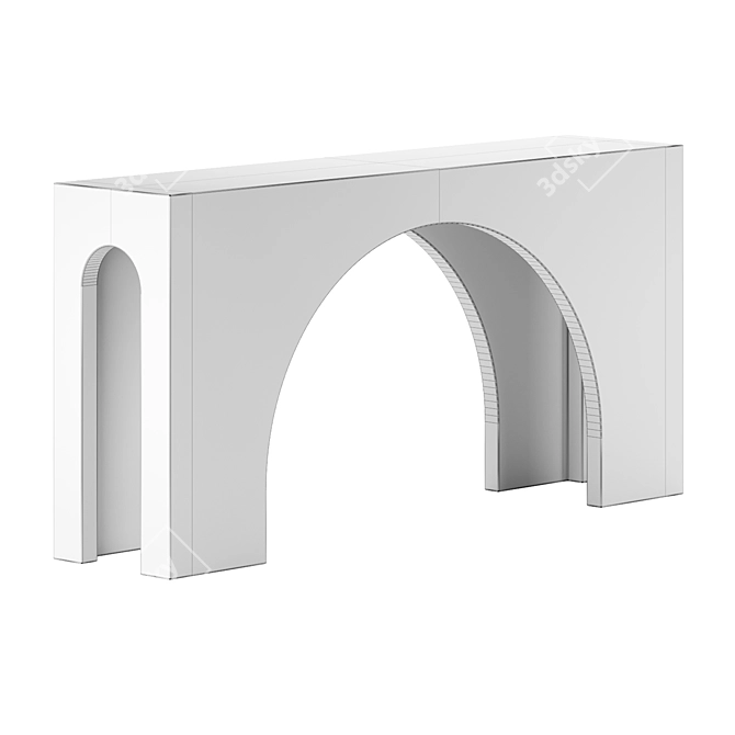 Elegant FAUSTO Console - Four Hands 3D model image 5