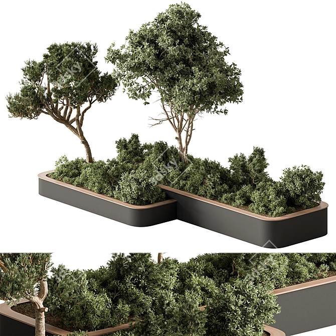 Outdoor Plant Box - Set of 600 3D model image 3