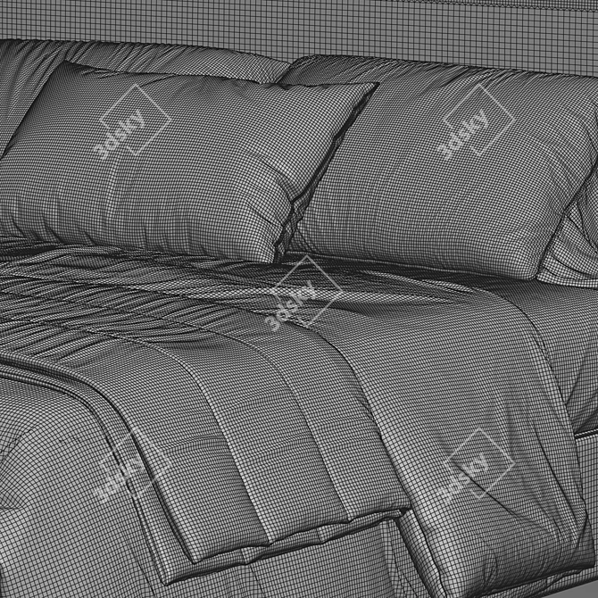 RH Modena Bed 3D Model 3D model image 3