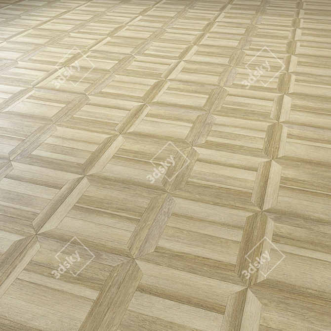 3D Wooden Floor Model Bundle 3D model image 3