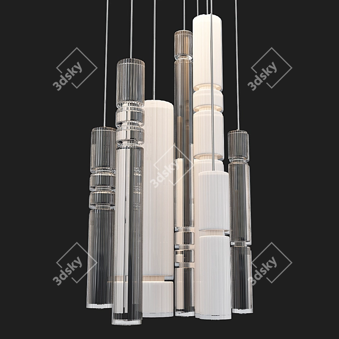 Urban Cityscape 3D Model Kit 3D model image 1