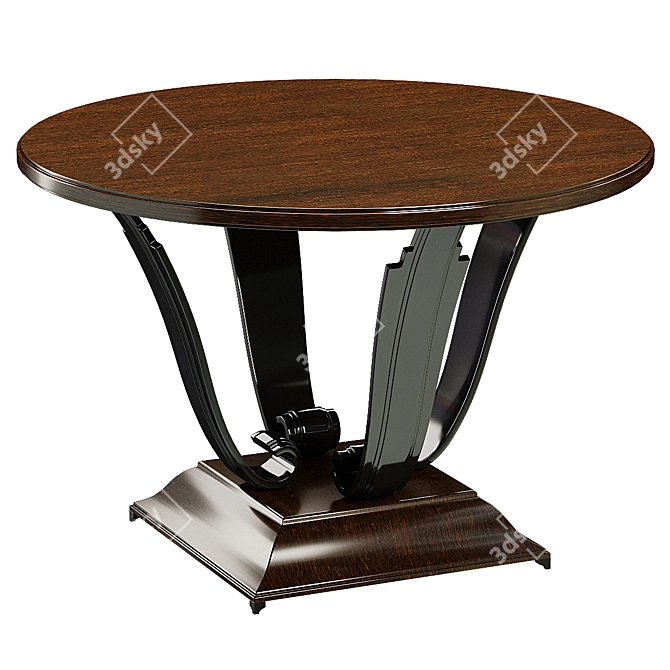 Elegant Dining Table, Model "QUATTRO 3D model image 1