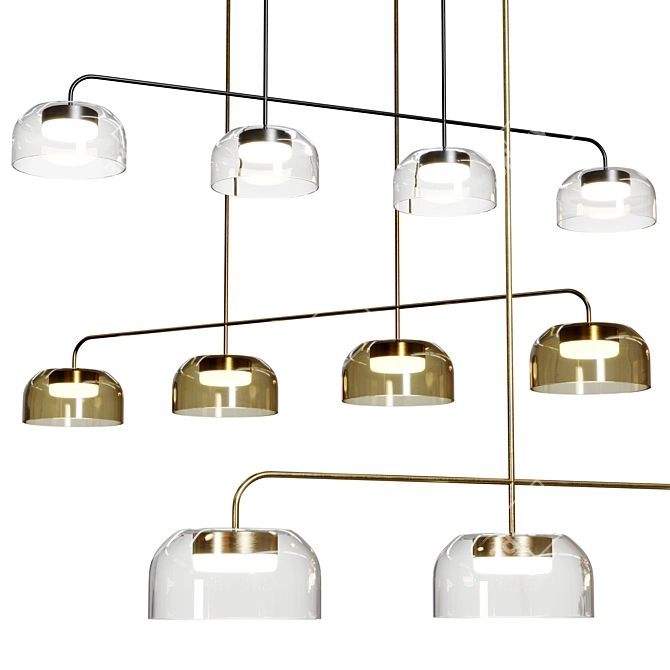 Sleek Aromas Pendant Light 3D model image 1