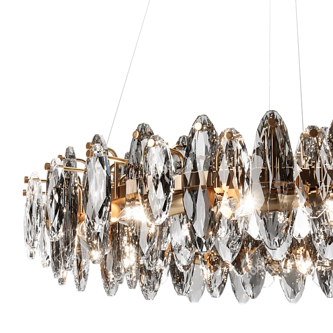 Elegant Divinare Ophelia Pendant Light 3D model image 2