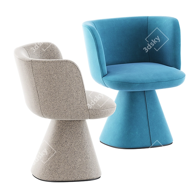 Modern Chic Furnishings by Bebitalia 3D model image 4