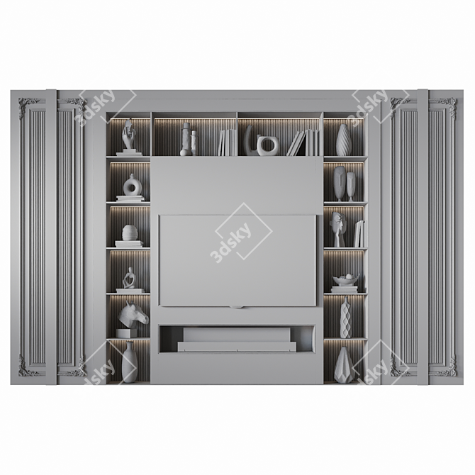 Modern TV Wall Mount 54 3D model image 6