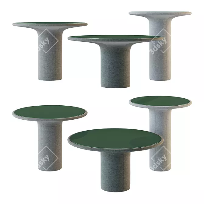 Sleek ECHO Side Tables by COR 3D model image 1