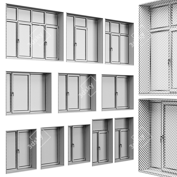 Advanced Window Slope Frame Kit 3D model image 4