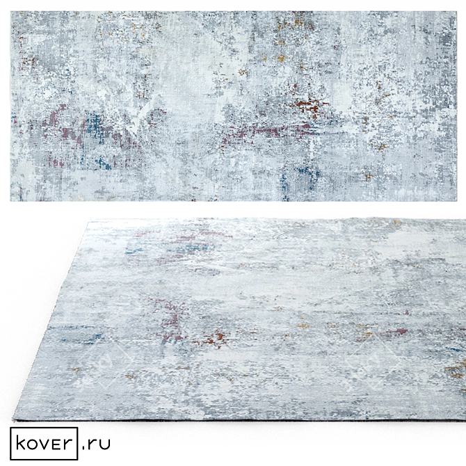 Modern Abstract Design Rug "GALATA 3D model image 1