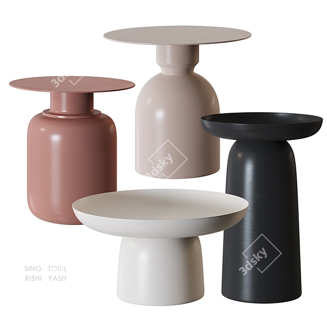 Cosmo Coffee Tables Set 3D model image 1