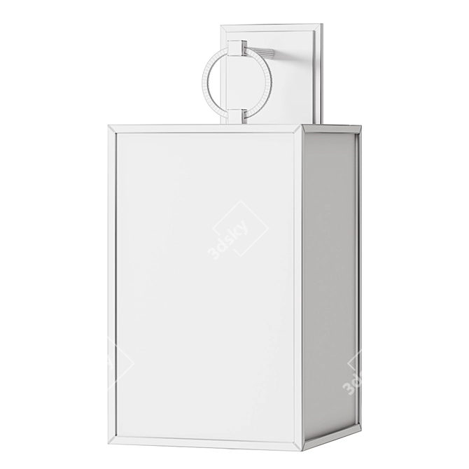 Manor Glass Iron Outdoor Sconce 3D model image 2