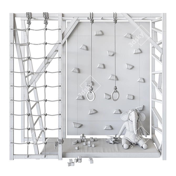 Kids Sports Climbing Gym Set 3D model image 5