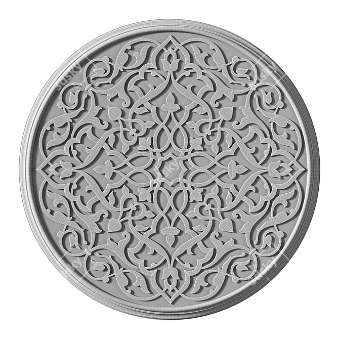 Arabic Ornament Wall Decor 3D model image 8