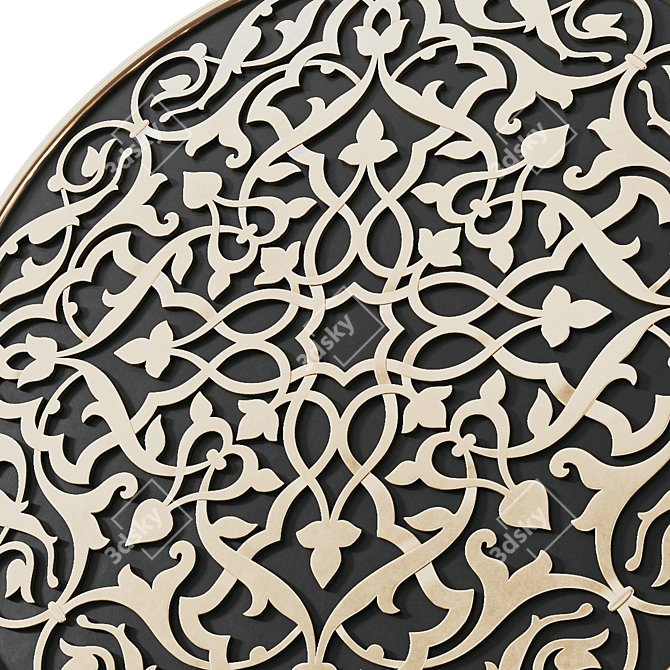 Arabic Ornament Wall Decor 3D model image 11