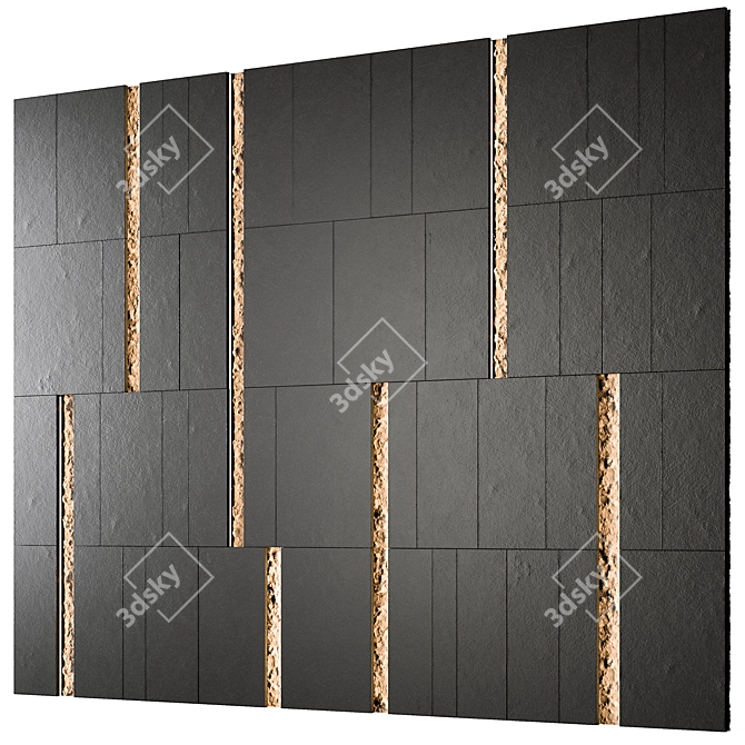 Russian Inspired Panel 01 3D model image 1
