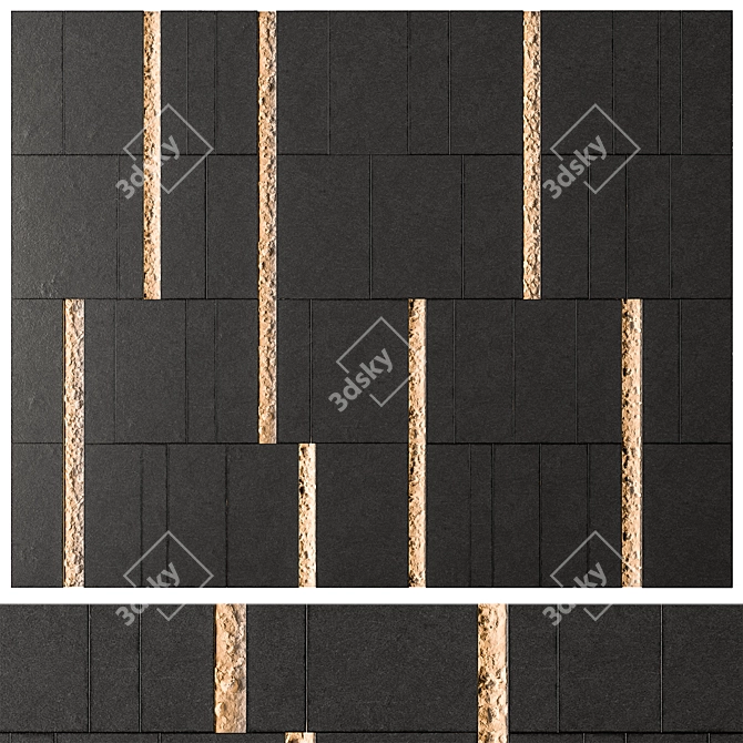 Russian Inspired Panel 01 3D model image 2