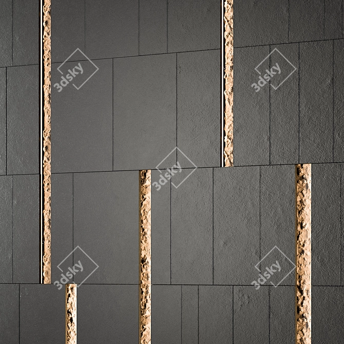 Russian Inspired Panel 01 3D model image 3
