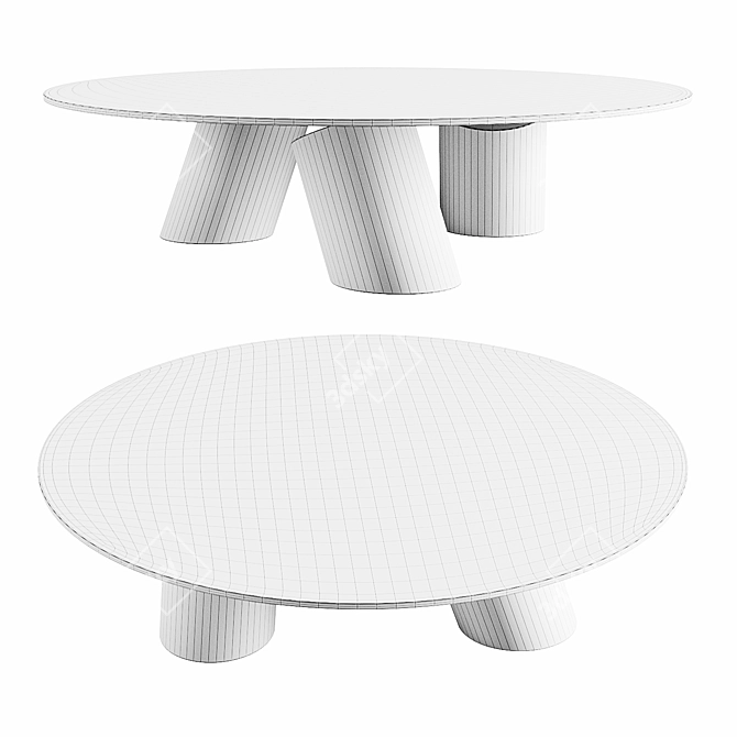 Contemporary Glasshead Coffee Table 3D model image 3